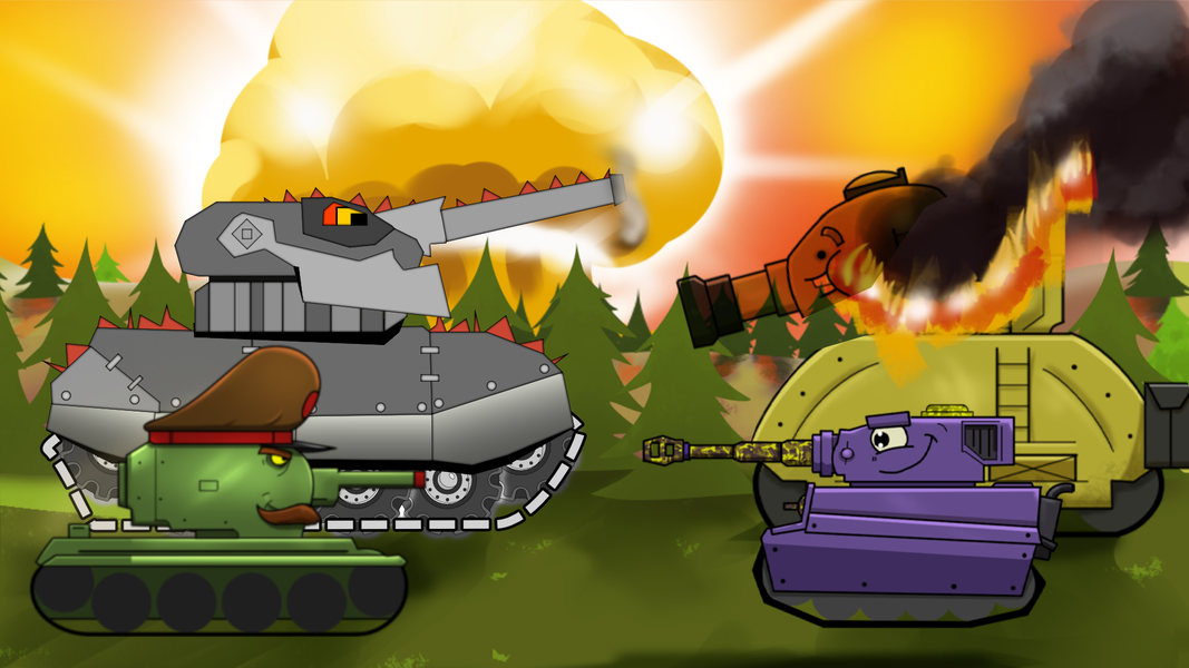 Merge Tanks: Tank War Combat - Gameplay image of android game