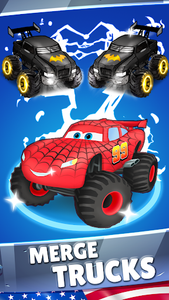 Merge Truck: Monster Truck - عکس بازی موبایلی اندروید