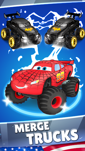Merge Truck: Monster Truck - Gameplay image of android game