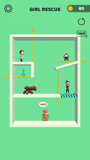Pin Rescue-Pull the pin game! - Gameplay image of android game