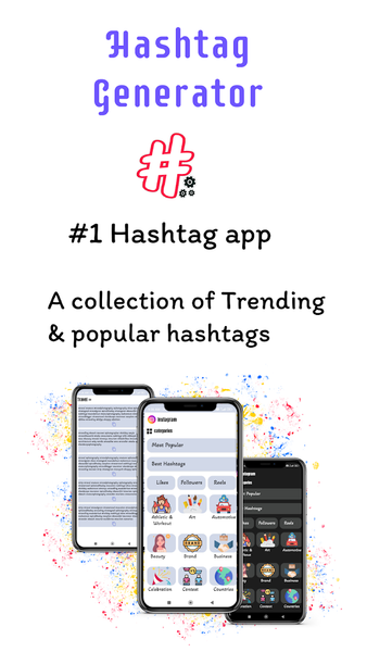 Hashtag Generator:most popular - Image screenshot of android app