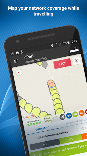 Speed test 4G 5G WiFi & maps - Image screenshot of android app