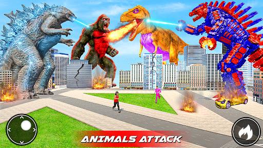 Angry Godzilla City Rampage - Gameplay image of android game