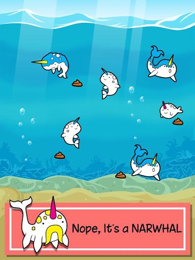 Narwhal Evolution -Sea Clicker - Gameplay image of android game
