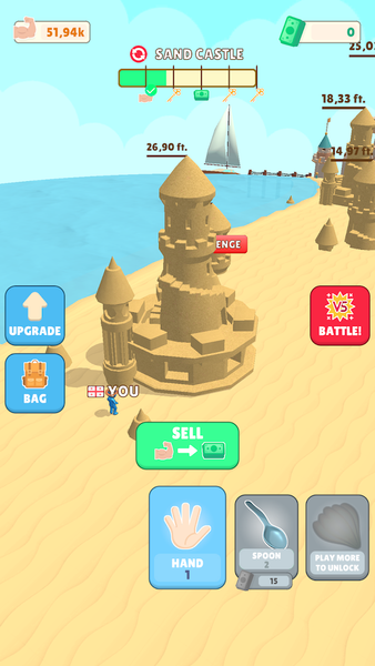 Sand Castle - Gameplay image of android game