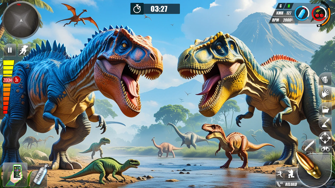 Dinosaur Games Family Life Sim - Gameplay image of android game