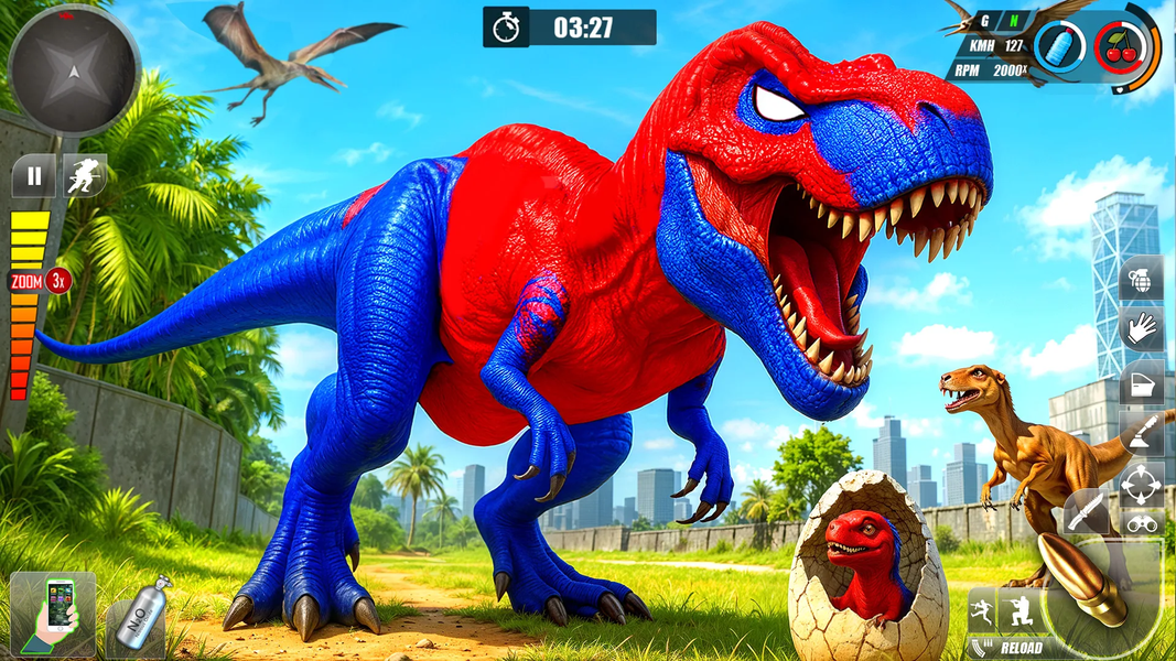 Dinosaur Games Family Life Sim - Gameplay image of android game