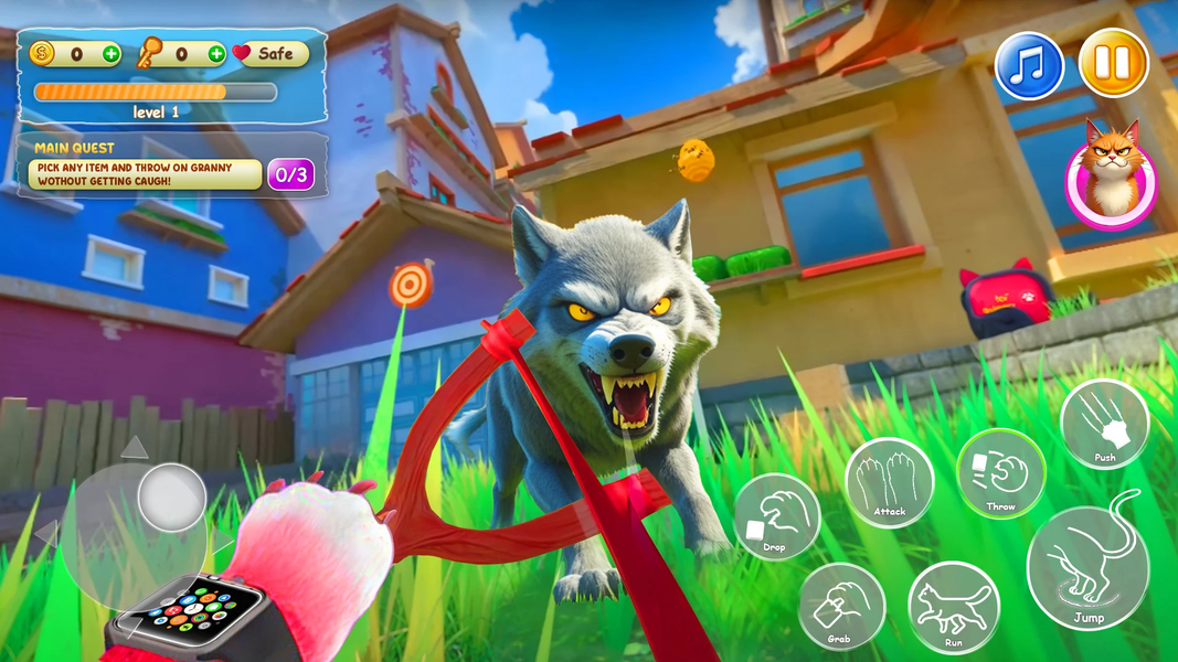 Cat Simulator Pranks Vs Granny - عکس بازی موبایلی اندروید