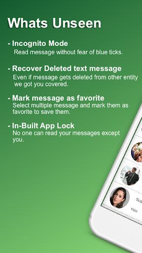 Whats Unseen: Status saver and recover delete text - Image screenshot of android app