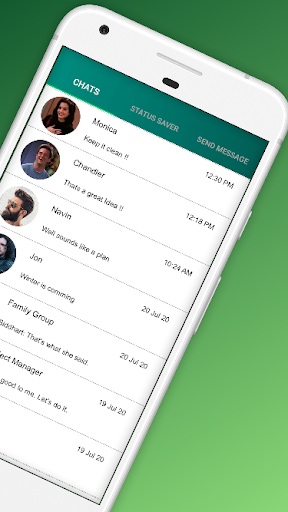 Whats Unseen: Status saver and recover delete text - Image screenshot of android app