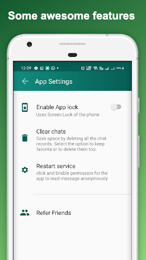 Whats Unseen: Status saver and recover delete text - Image screenshot of android app
