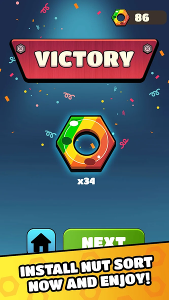 Nut sort - عکس بازی موبایلی اندروید