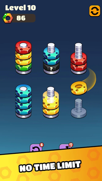 Nut sort - عکس بازی موبایلی اندروید