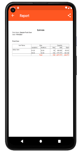 Calculator For Wood - Image screenshot of android app