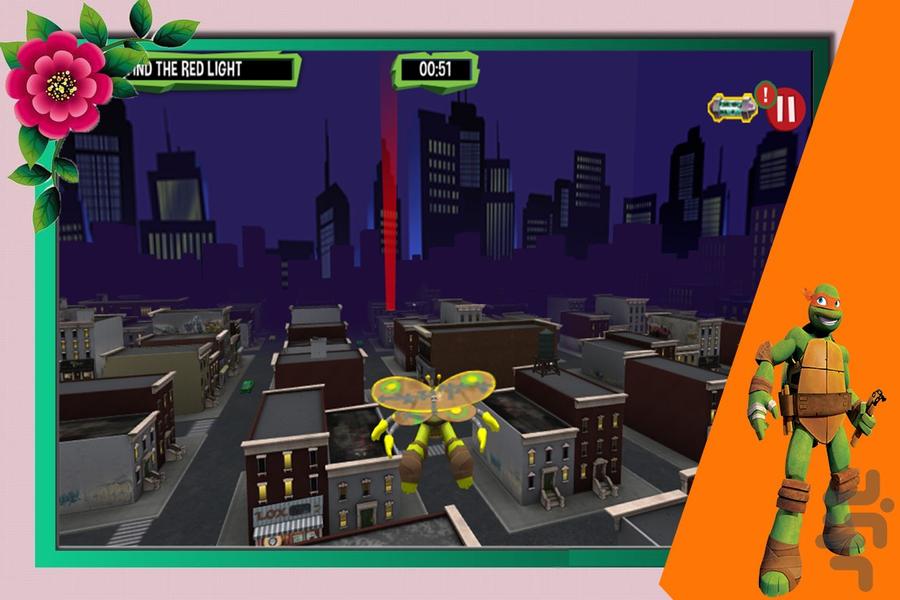 لاک پشت های نینجا : ماموریت پرواز - Gameplay image of android game