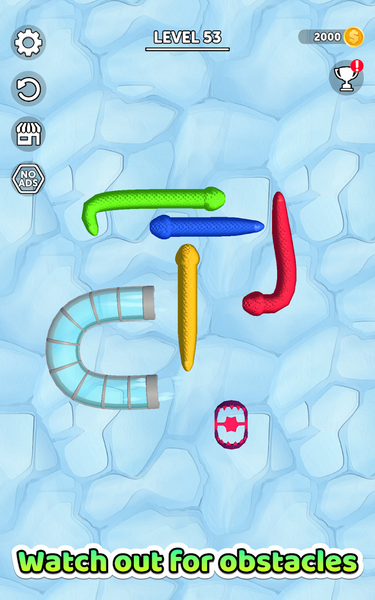 Tangled Snakes - Gameplay image of android game