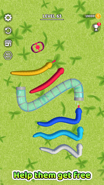Tangled Snakes - Gameplay image of android game