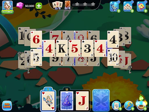 Solitaire Tripeaks Magic Games - Gameplay image of android game