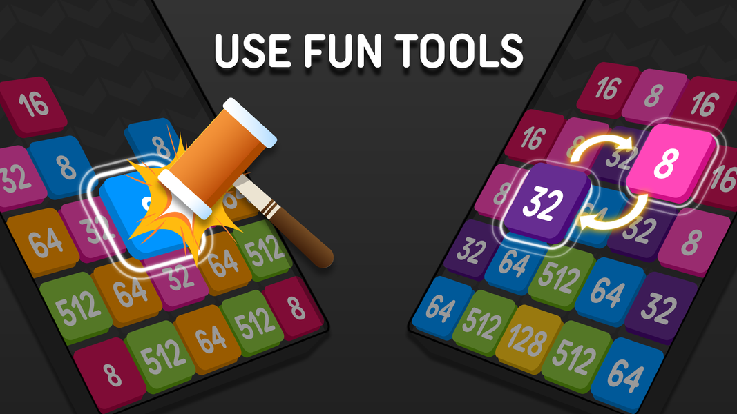 Double Number Merging - عکس بازی موبایلی اندروید