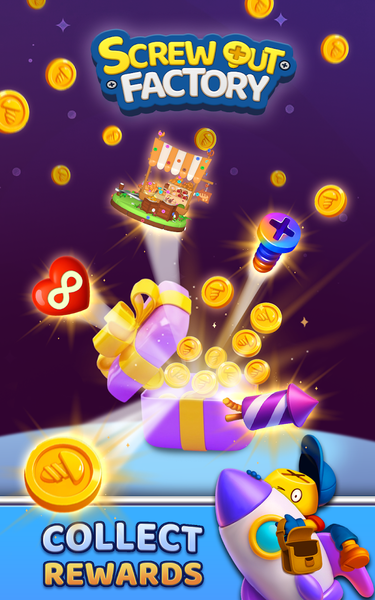Screw Out Factory Puzzle 3D - Gameplay image of android game