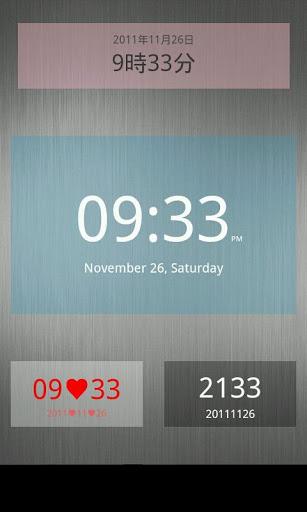 Nice Simple Clock (Widget) - عکس برنامه موبایلی اندروید