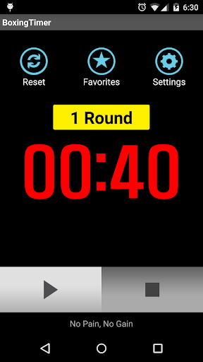 Boxing Timer (Training Timer) - Image screenshot of android app