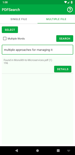 PDFSearch - عکس برنامه موبایلی اندروید