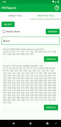 PDFSearch - عکس برنامه موبایلی اندروید