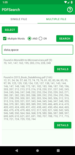 PDFSearch - عکس برنامه موبایلی اندروید