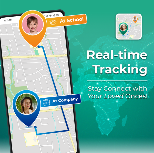 GPS Tracker - Location Sharing - عکس برنامه موبایلی اندروید