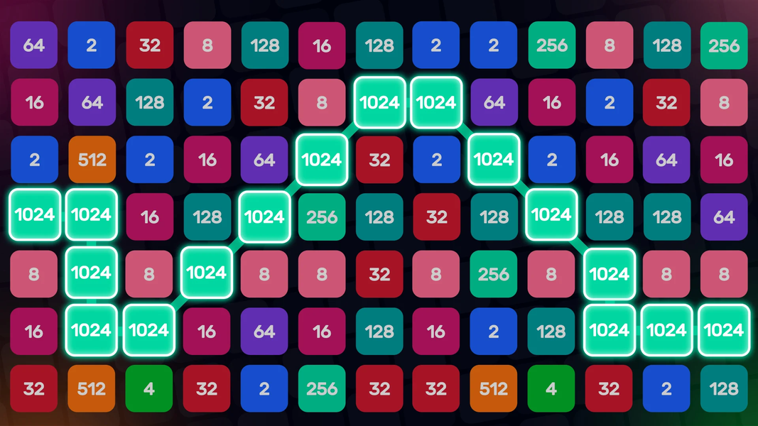۲۲۴۸ - Merge Tile Number Game - عکس بازی موبایلی اندروید