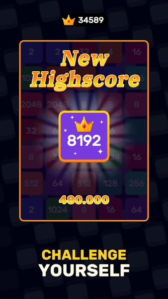 ۲۲۴۸ - Merge Tile Number Game - عکس بازی موبایلی اندروید