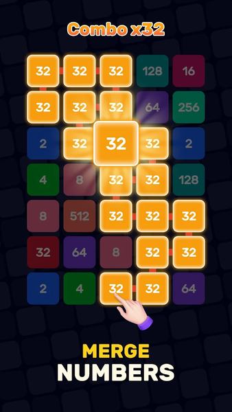 ۲۲۴۸ - Merge Tile Number Game - عکس بازی موبایلی اندروید