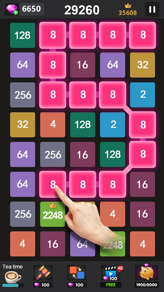 ۲۲۴۸ - ۲۰۴۸ puzzle games - عکس بازی موبایلی اندروید