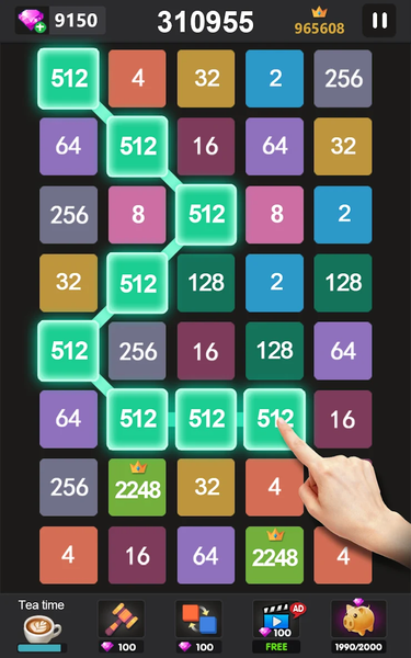 ۲۲۴۸ - ۲۰۴۸ puzzle games - عکس بازی موبایلی اندروید