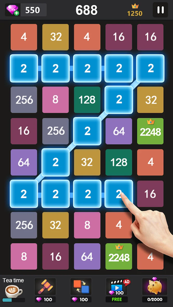 2248-2048 puzzle games - عکس بازی موبایلی اندروید