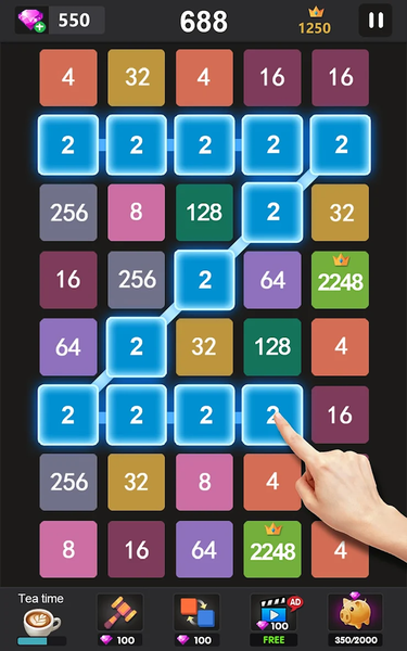 ۲۲۴۸ - ۲۰۴۸ puzzle games - عکس بازی موبایلی اندروید