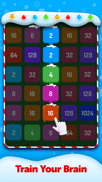 Two Square: 2048 Numbers Merge - Gameplay image of android game