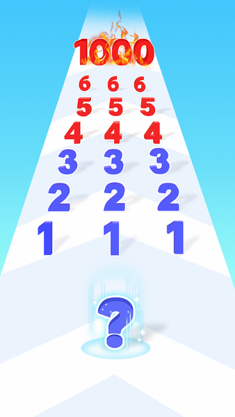 Number Run 3D: Merge Master - Gameplay image of android game