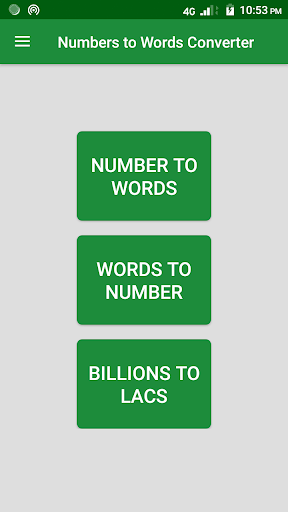 Numbers to Words Converter - Image screenshot of android app