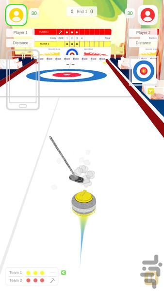 Curling King - Gameplay image of android game