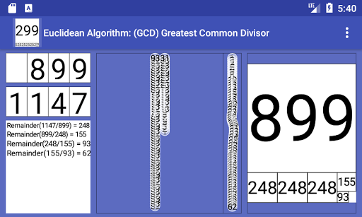 Euclidean Algorithm GCD - عکس برنامه موبایلی اندروید