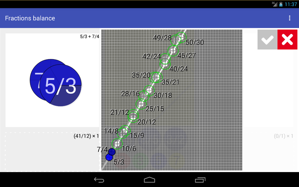 Fractions Balance - عکس برنامه موبایلی اندروید