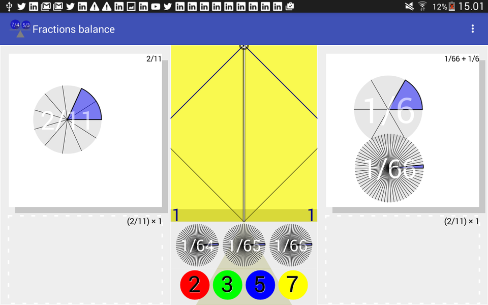 Fractions Balance - عکس برنامه موبایلی اندروید