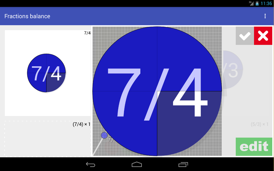 Fractions Balance - عکس برنامه موبایلی اندروید