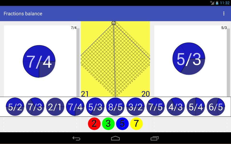 Fractions Balance - عکس برنامه موبایلی اندروید