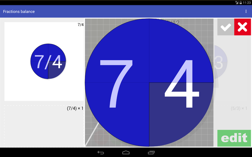 Fractions Balance - عکس برنامه موبایلی اندروید