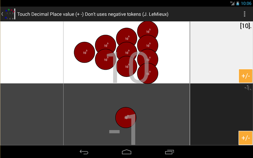 Touch decimals Place value - Image screenshot of android app