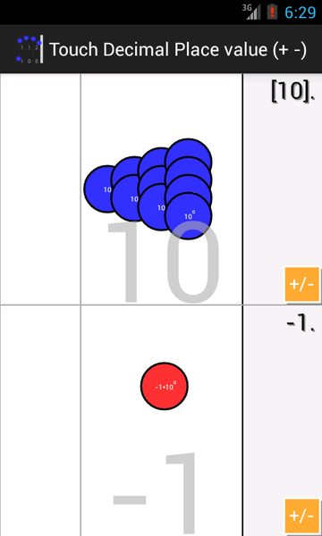 Touch decimals Place value - عکس برنامه موبایلی اندروید