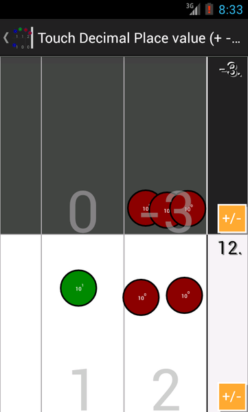 Touch decimals Place value - Image screenshot of android app